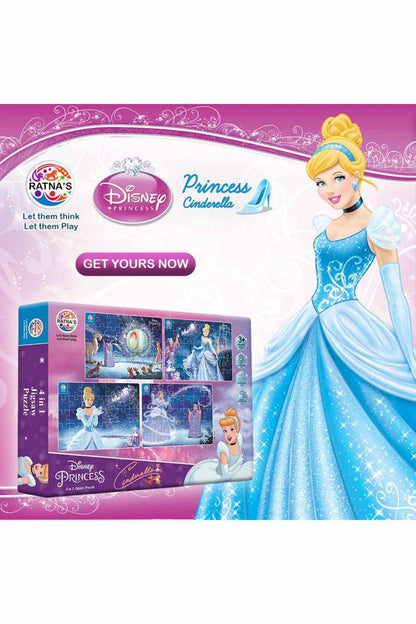 4 In 1 Cinderella Jigsaw Puzzles For Kids