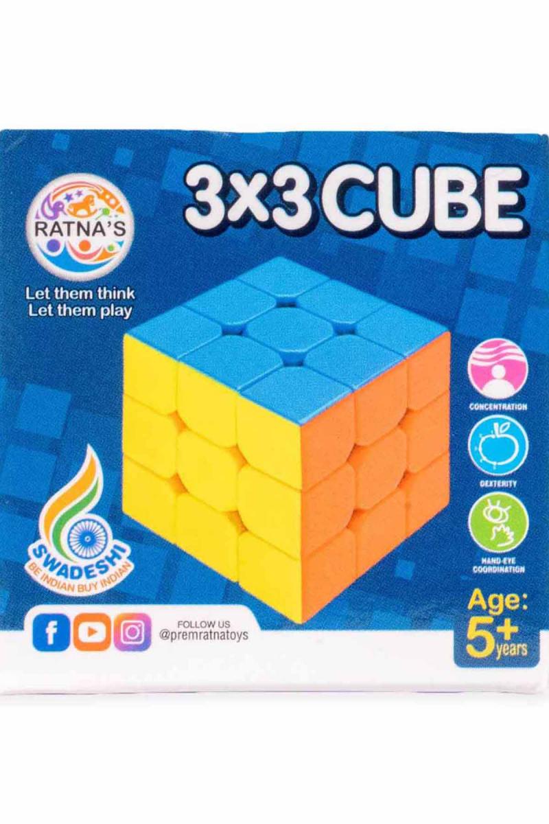 3x3 Cube for Speed Cubing & Puzzle - Pack of 1