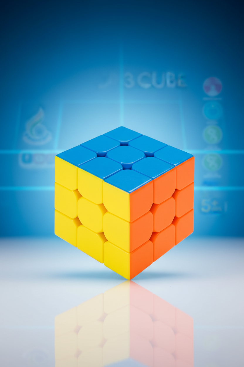 3x3 Cube for Speed Cubing & Puzzle - Pack of 1 SUPER