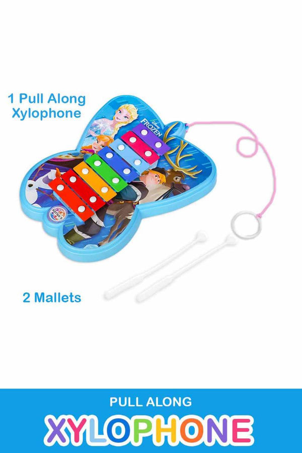 Ratna's Pull Along Xylophone Frozen Toy For Kids (Multicolor)