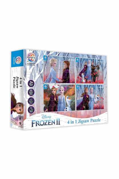 4 In 1 Frozen-II Junior Jigsaw Puzzles For Kids