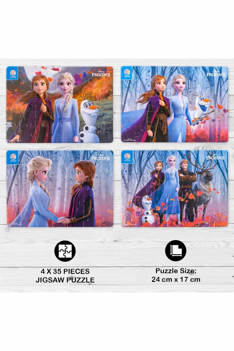 4 In 1 Frozen-II Junior Jigsaw Puzzles For Kids