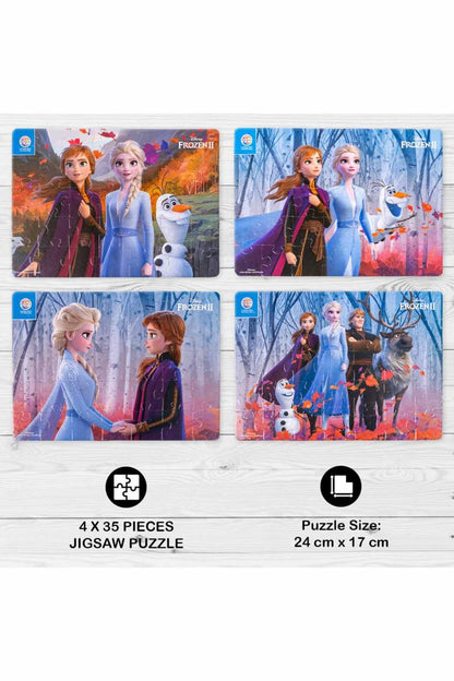 4 In 1 Frozen-II Junior Jigsaw Puzzles For Kids