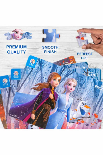 4 In 1 Frozen-II Junior Jigsaw Puzzles For Kids