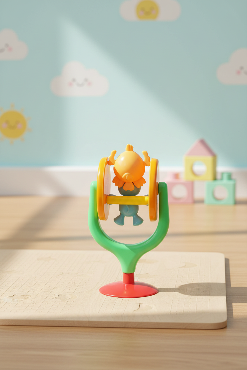 2 In 1 Toddlers Gift Set For Kids (Highchair spinner + Stacking Rings) SUPER