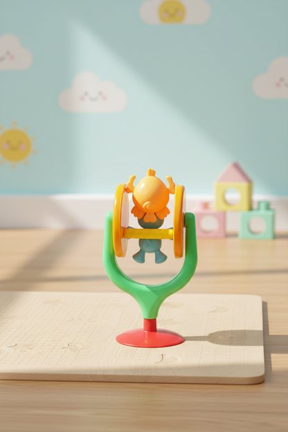 2 In 1 Toddlers Gift Set For Kids (Highchair spinner + Stacking Rings) SUPER