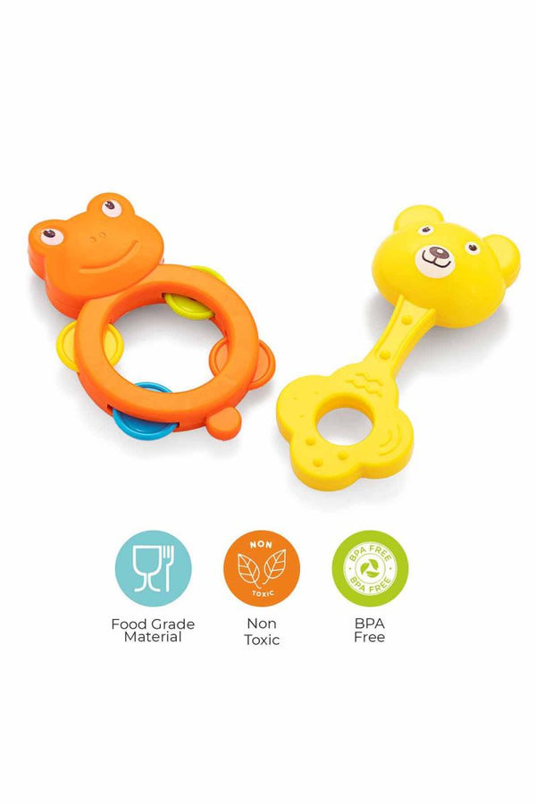 Sunny Best Friends Rattle Set For Kids (Multicolor) - Pack of 2