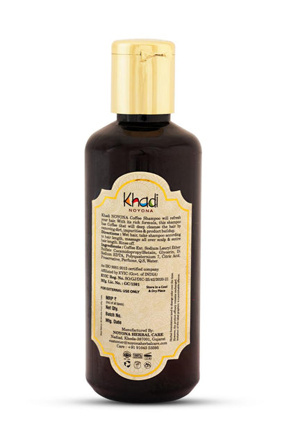 Noyona Khadi Ayurvedic Black Roasted Coffee Shampoo - 210ml