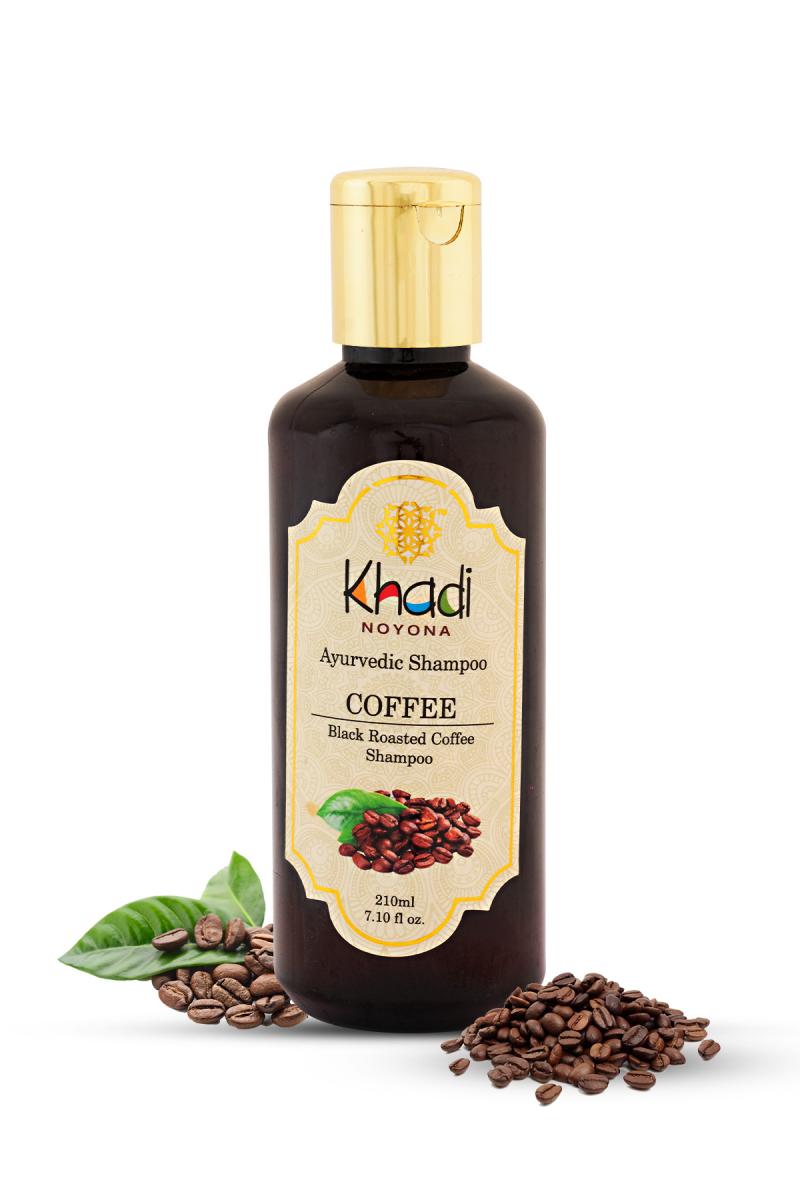 Noyona Khadi Ayurvedic Black Roasted Coffee Shampoo - 210ml