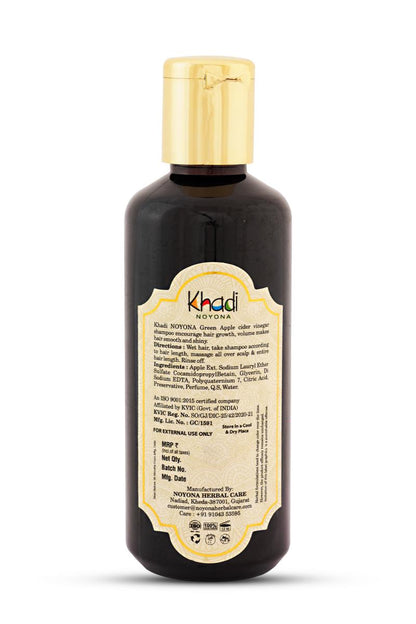 Noyona Khadi Ayurvedic Green Apple Shampoo - 210ml