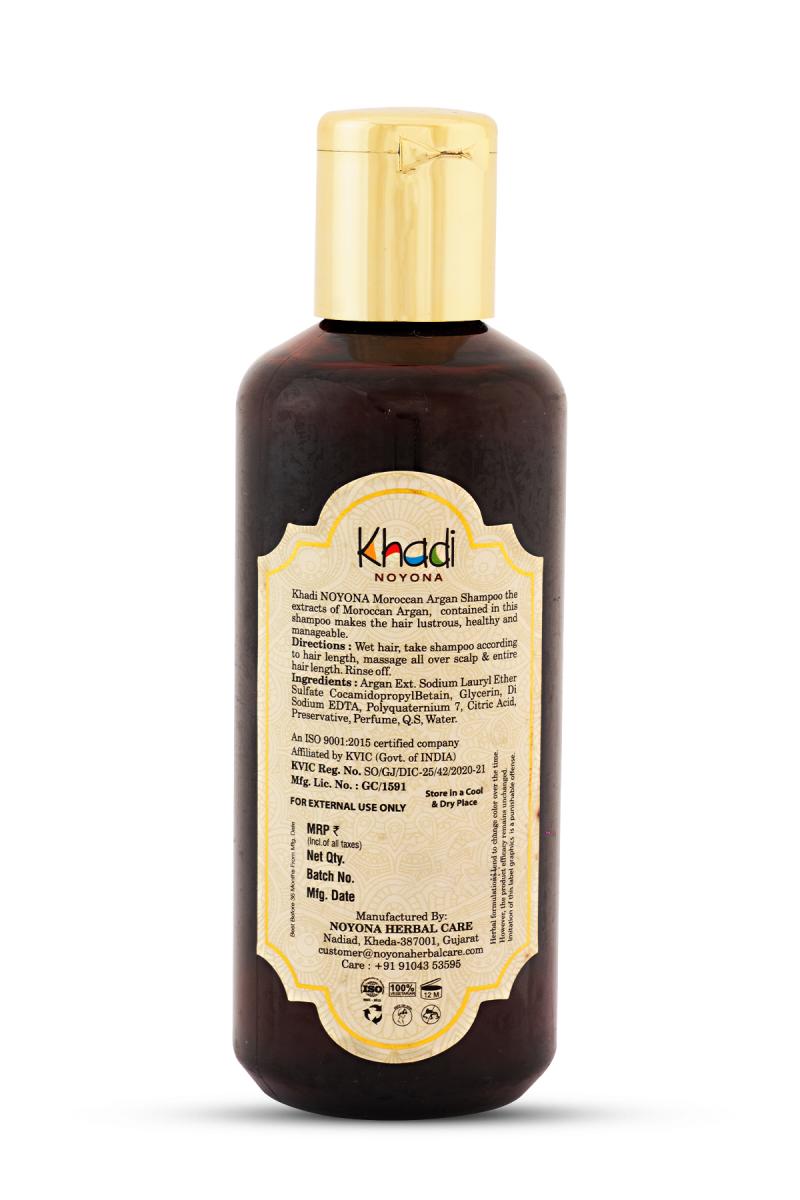 Khadi Noyona Ayurvedic Moroccan Argan Shampoo - 210ml