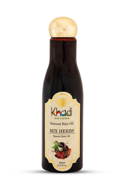 Noyona Khadi Natural Mix Herbs Special Hair Oil - 200 ml