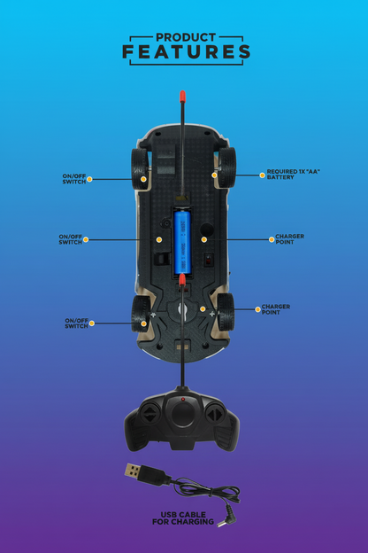 4 Function Racing Remote Control Car SUPER
