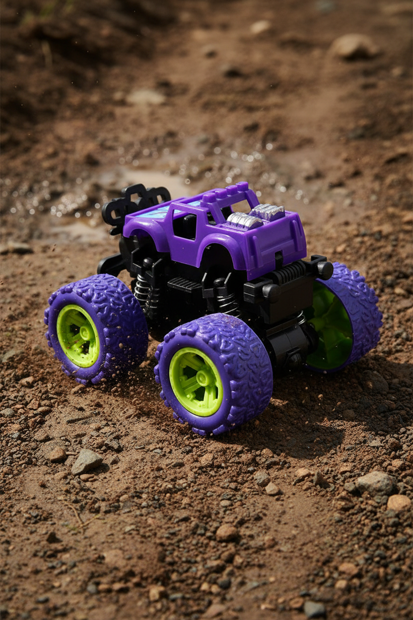 4WD Mini Monster Truck Toy With 360 Degree Friction Power- Design May Vary SUPER