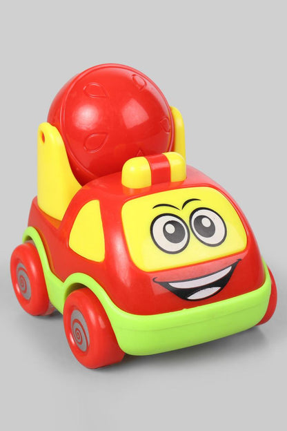 Pull Back Cartoon Vehicle Fun Trucks Toys - 4 Piece Set