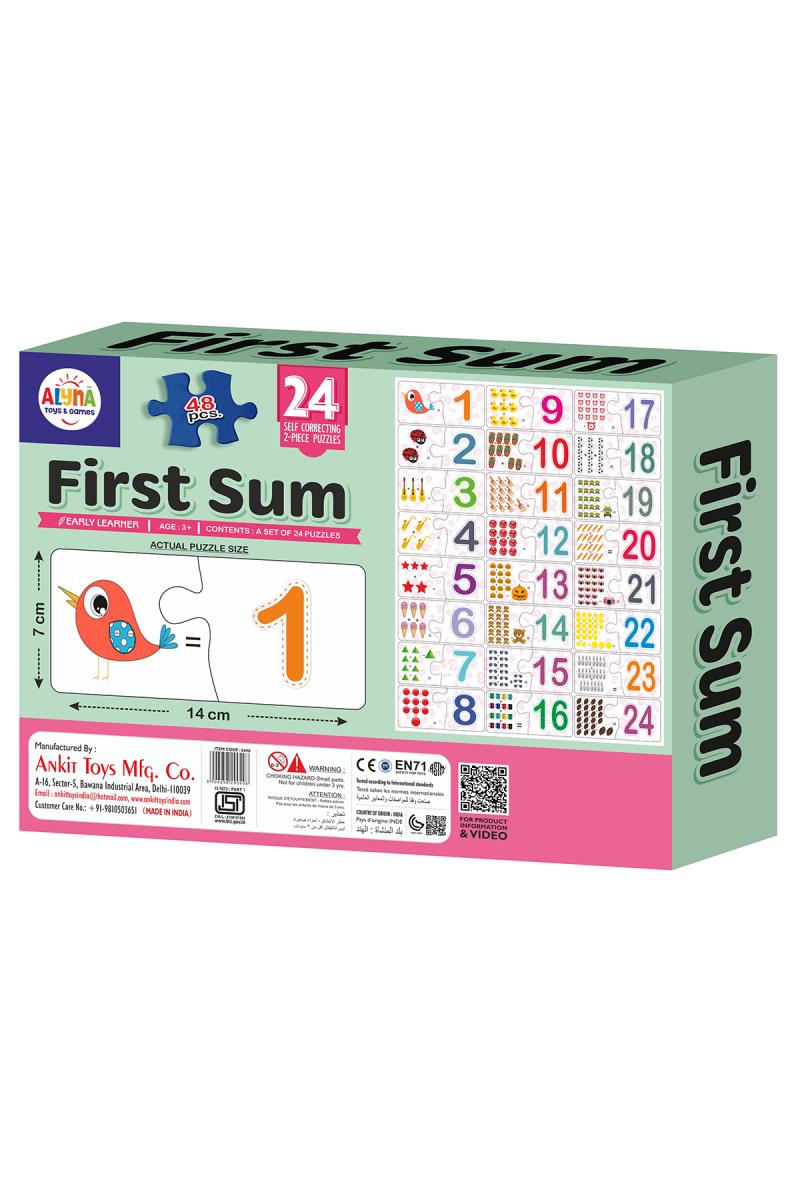 First Sum Plus & Minus Educational Jigsaw Puzzle