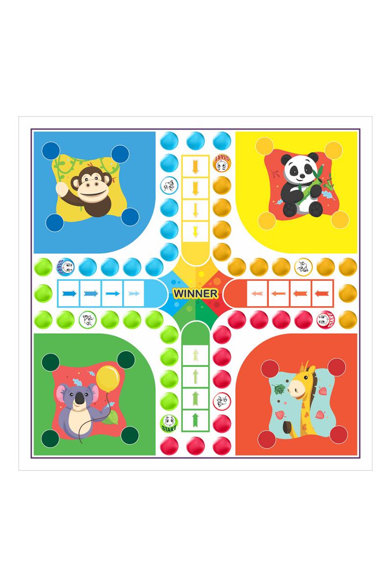 2 in 1 Combo Ludo with Snakes & Ladders Kit