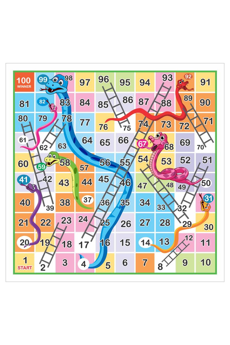 2 in 1 Combo Ludo with Snakes & Ladders Kit