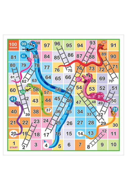 2 in 1 Combo Ludo with Snakes & Ladders Kit