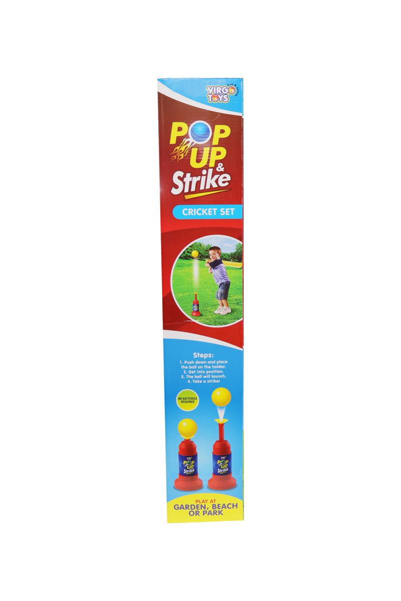 Virgo Toys Pop-Up and Strike Cricket Set For Kids (Multicolor)