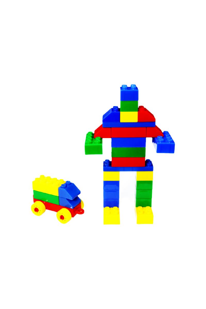 Build To Play Interlocking Blocks- 102 Blocks