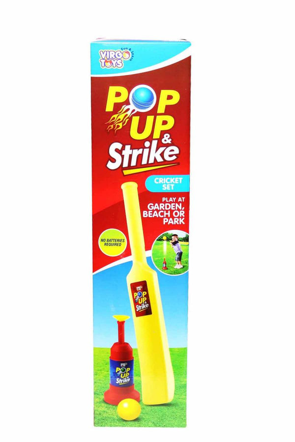 Virgo Toys Pop-Up and Strike Cricket Set For Kids (Multicolor)