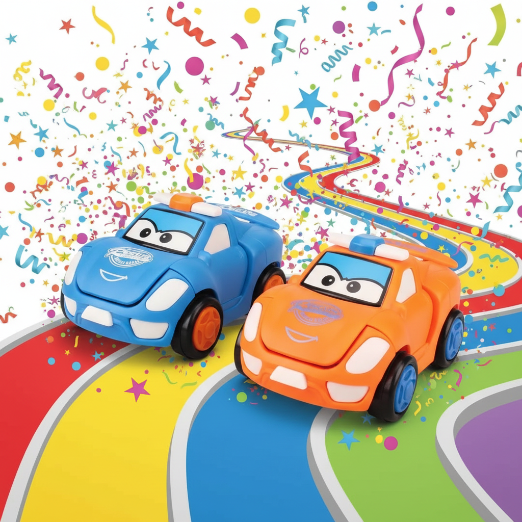 Robotic Friction Dumper Car Toys (Pack Of 2) - Color May Vary