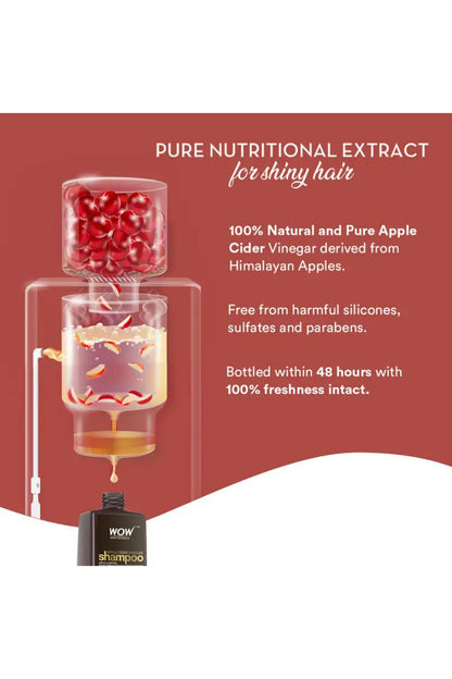Wow Apple Cider Vinegar Shampoo For Daily Use - 1000ML