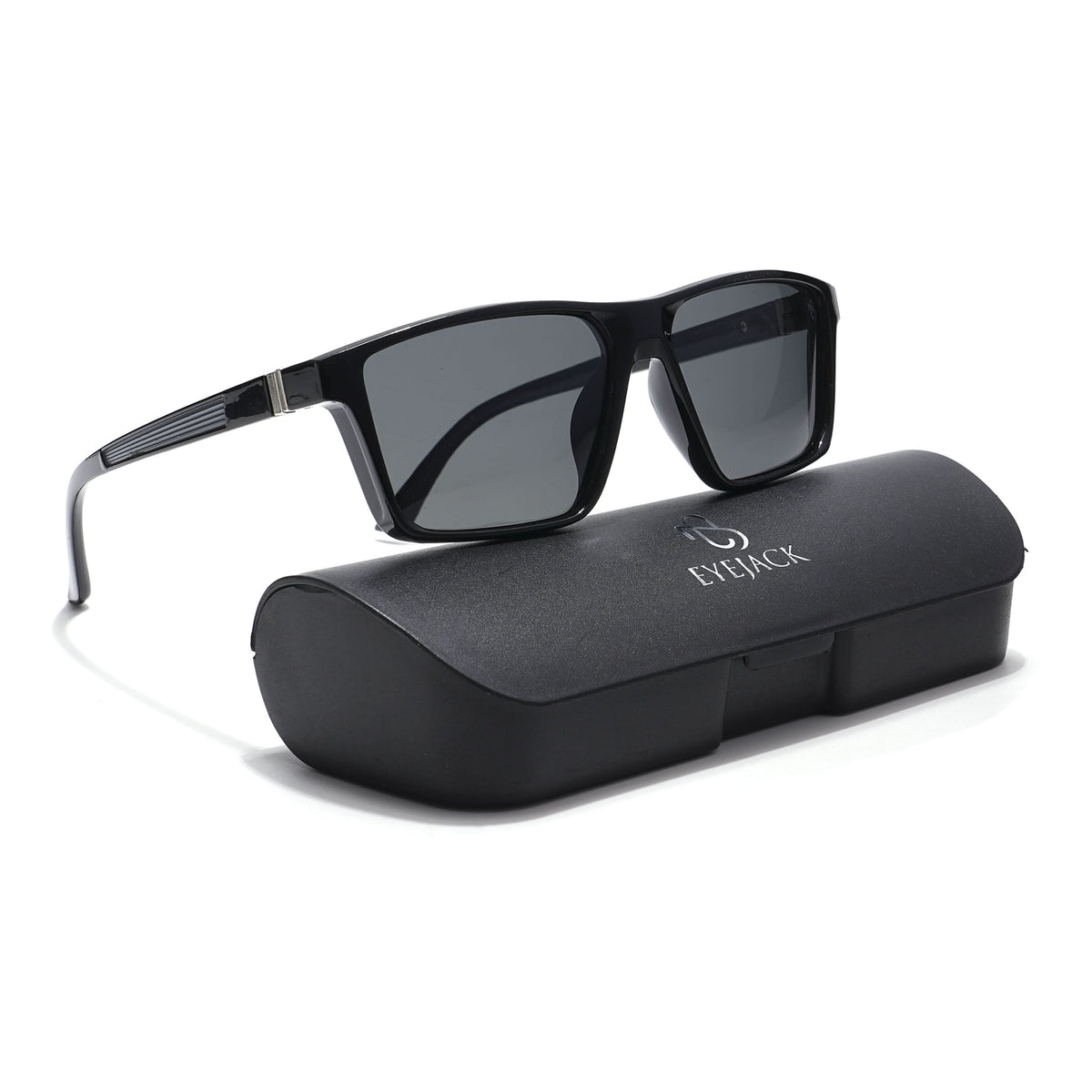 Eyejack Grey Rectangle Sunglasses for Men and Women - Style L749 - view 7