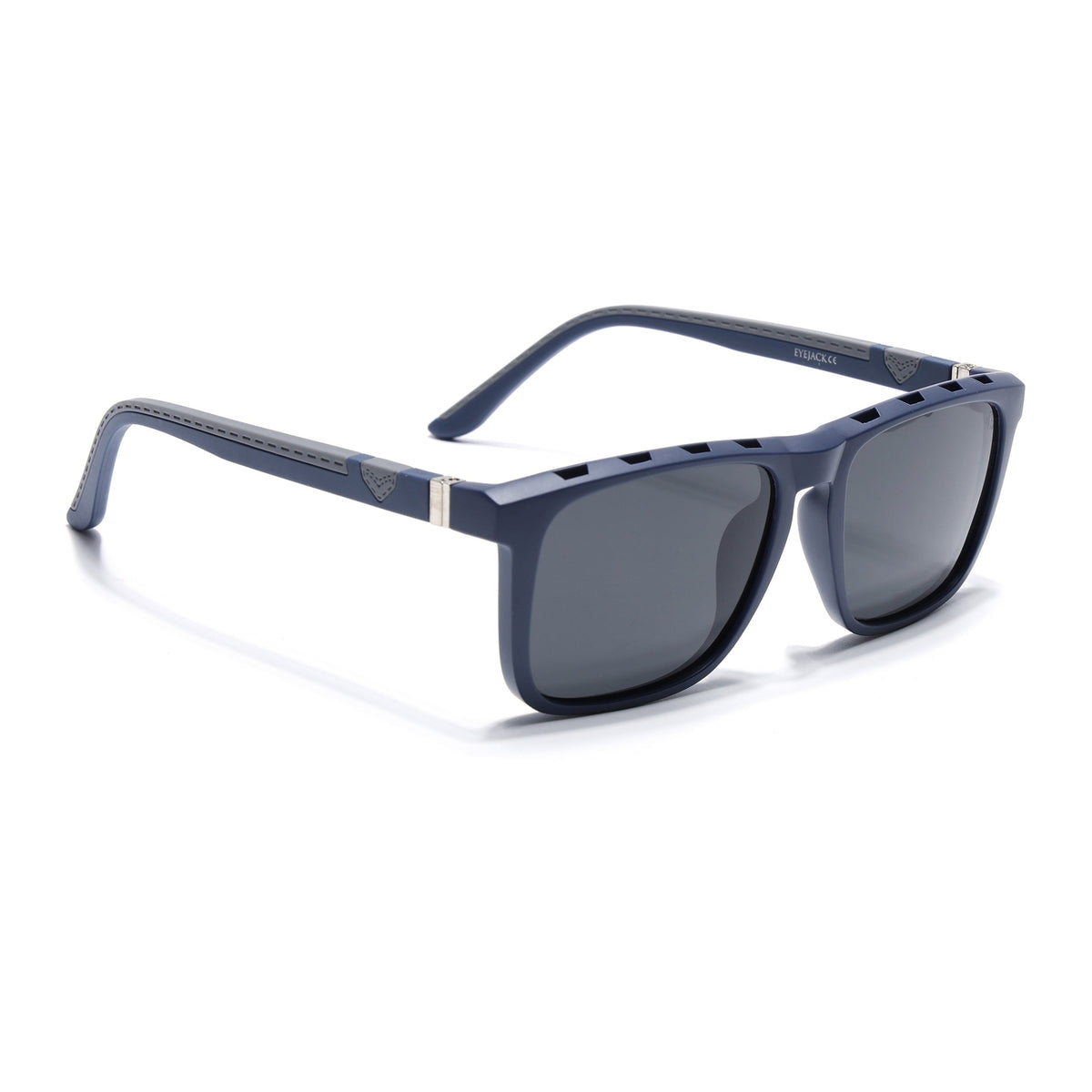 Eyejack Blue Wayfarer Sunglasses for Men and Women - Style 2136 - view 2