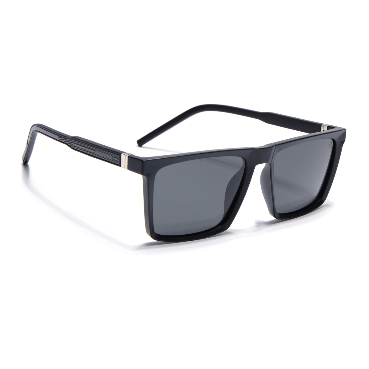 Eyejack Black Square Sunglasses for Men and Women - Style L766 - view 2