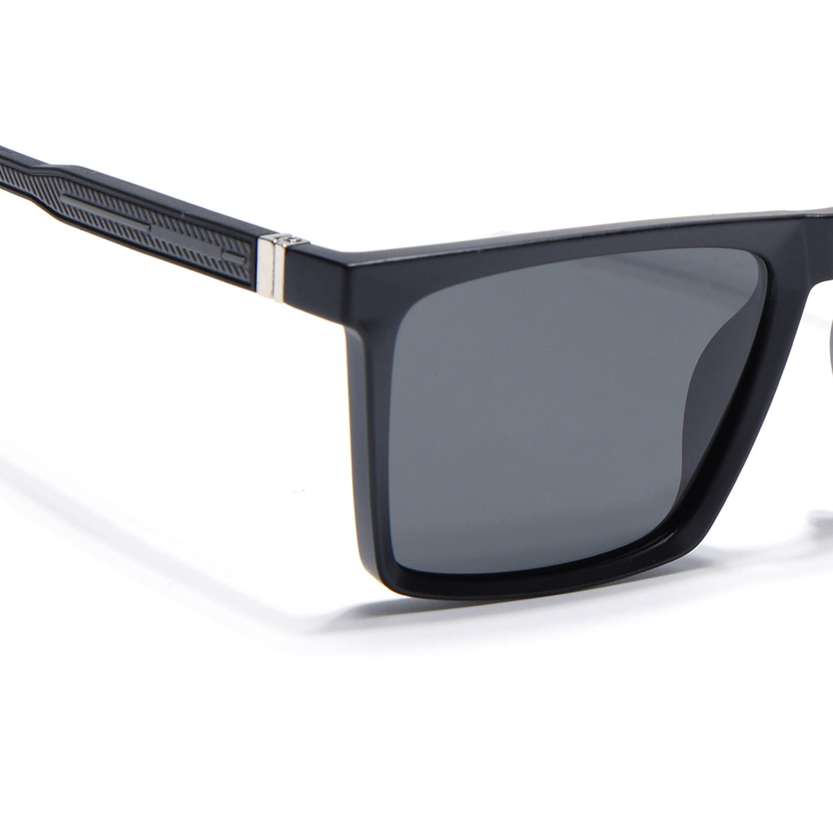Eyejack Black Square Sunglasses for Men and Women - Style L766 - view 5