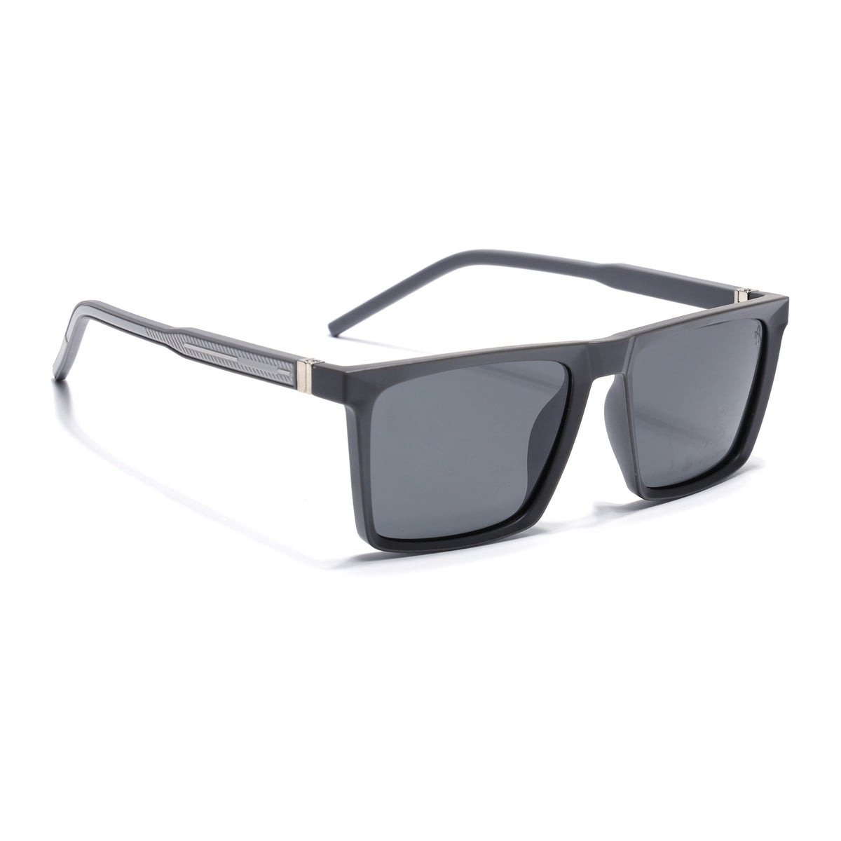 Eyejack Grey Square Sunglasses for Men and Women - Style L767 - view 2