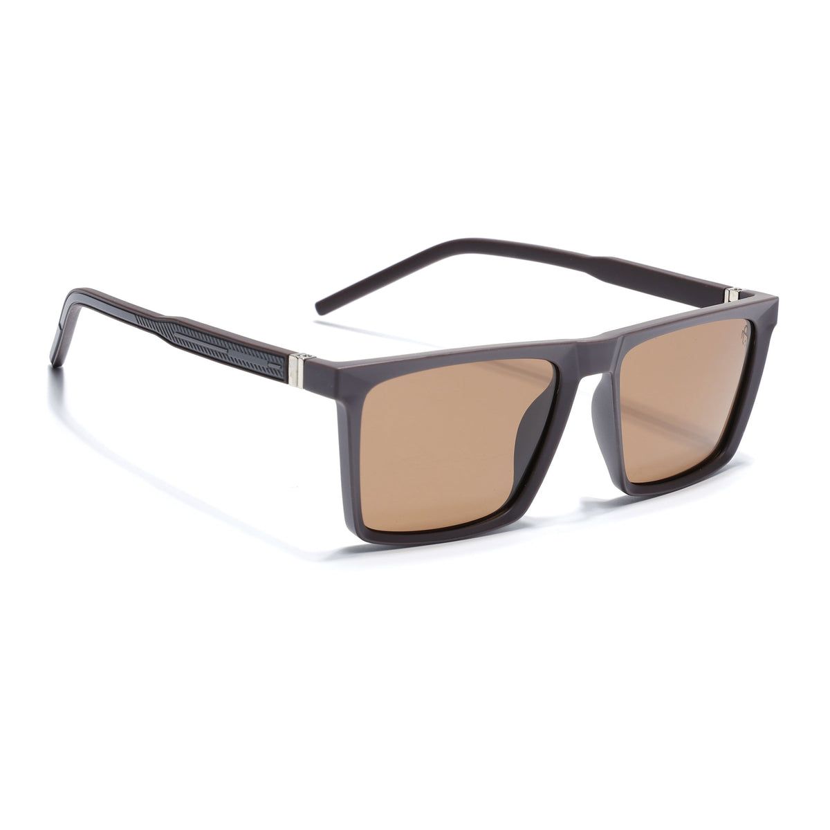 Eyejack Brown Square Sunglasses for Men and Women - Style L769 - view 4