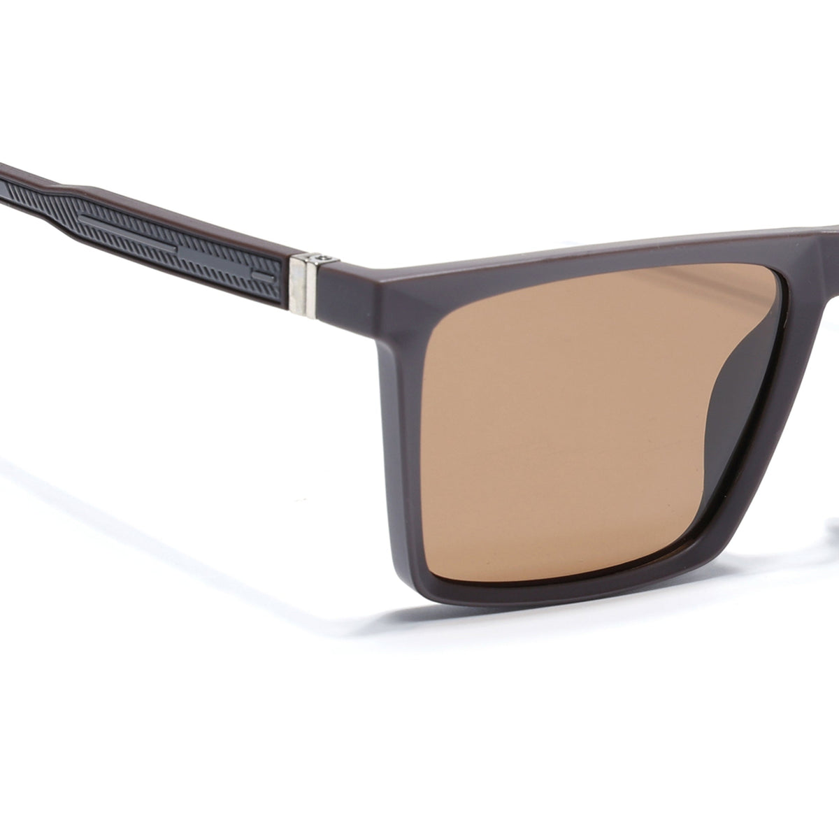 Eyejack Brown Square Sunglasses for Men and Women - Style L769 - view 7
