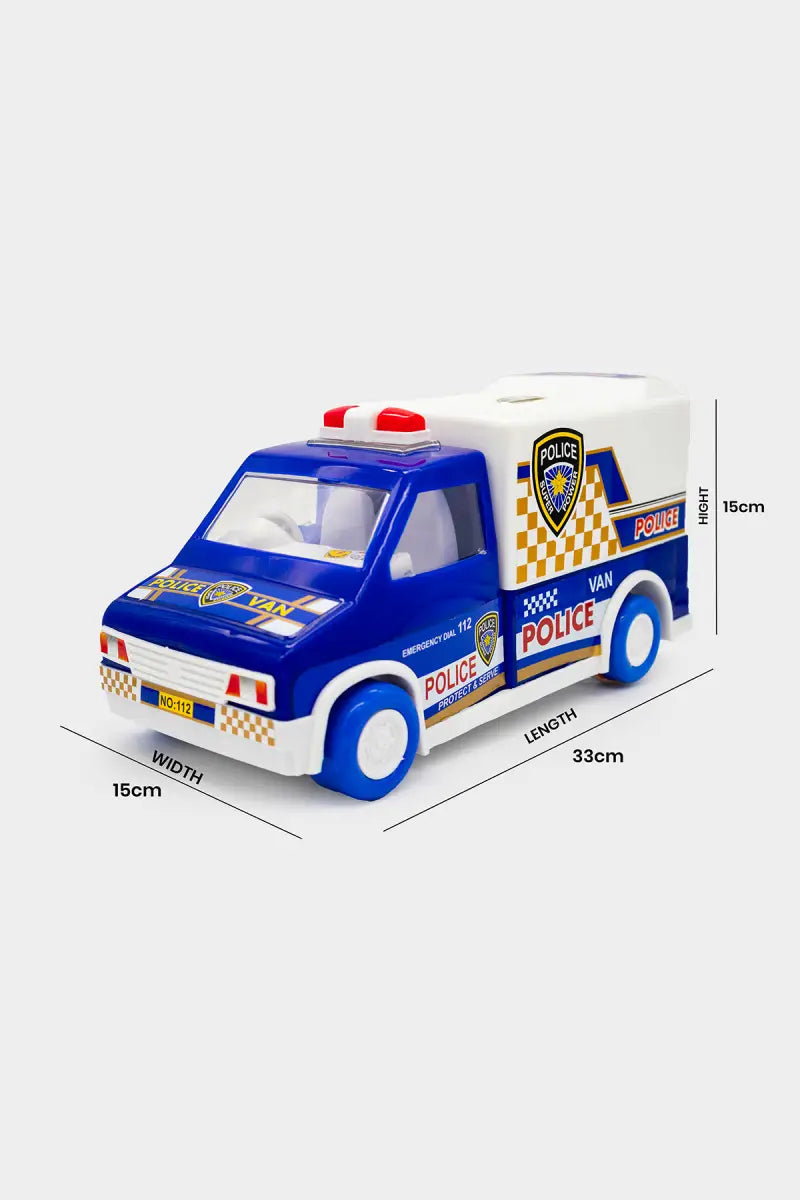 Police Van Friction Power Toy for Kids (Multicolor)