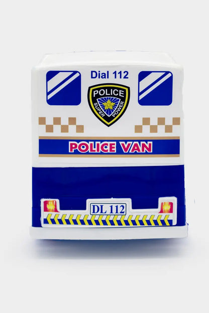 Police Van Friction Power Toy for Kids (Multicolor)