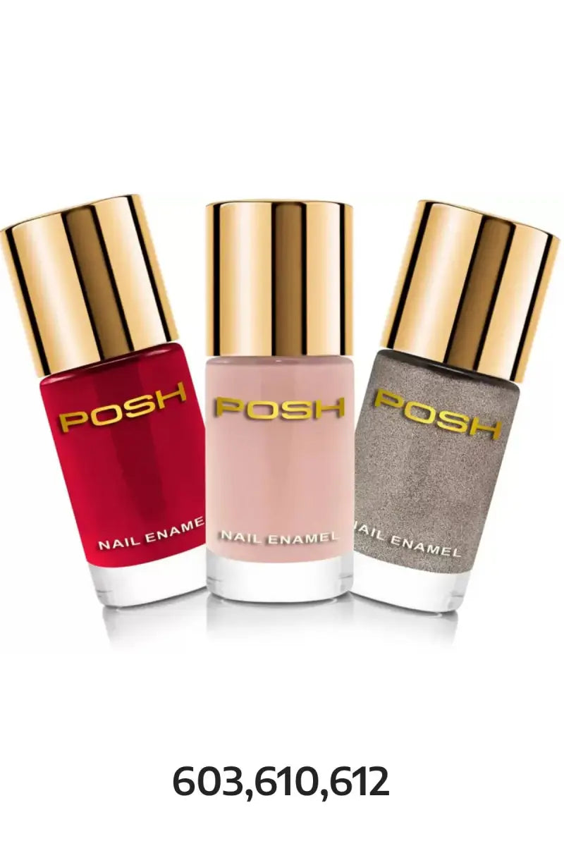 Posh High Gloss Toxin Free Nail Polish - 9ml x 3 Pcs