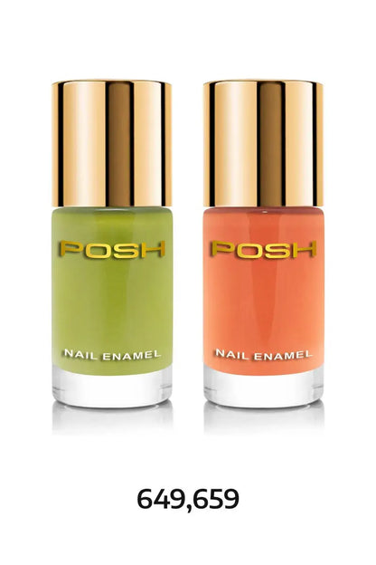 Posh High Gloss Toxin Free Nail Polish - 9 ml x 2 Pcs