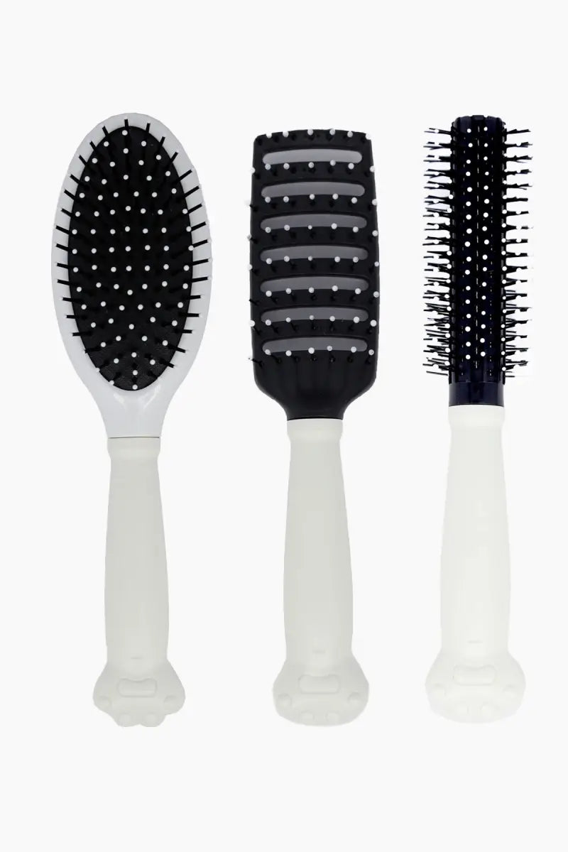 Detangling Hair Brush Comb Set for Women (Off White) - Pack of 1