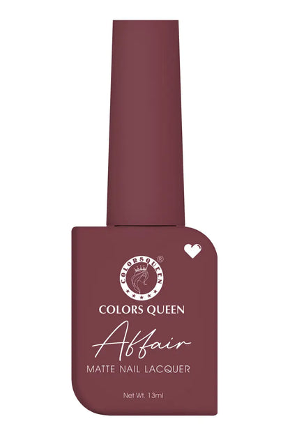 Colors Queen Affair Matte Nail Laquer Nail Polish - 13ml (Shade 03)