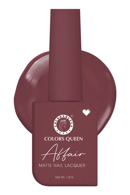 Colors Queen Affair Matte Nail Laquer Nail Polish - 13ml (Shade 03)