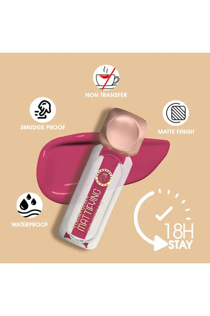 Colors Queen Mattifying Matte Liquid Lipstick Set of 2 - 3gm (Rosy Sunday, Rust)