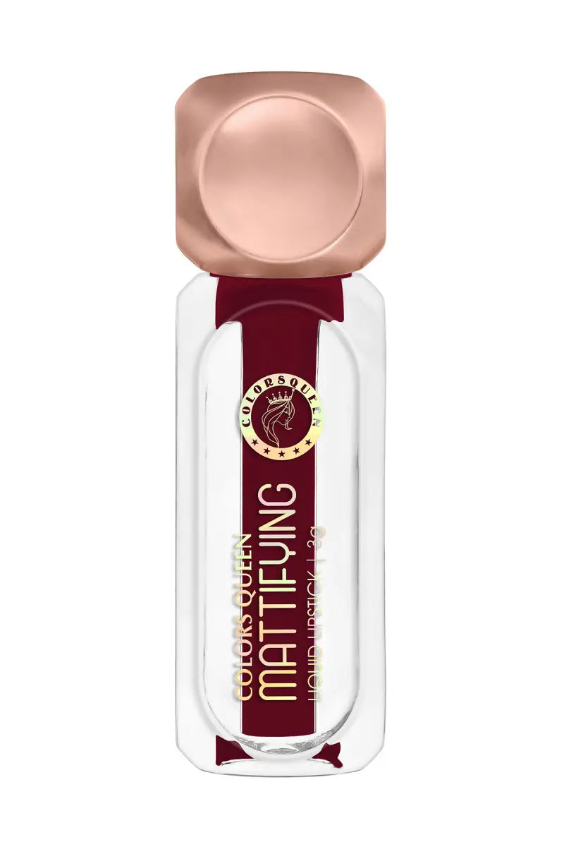 Colors Queen Mattifying Non Transfer Matte Liquid Lipstick - 3g (Cranberry)