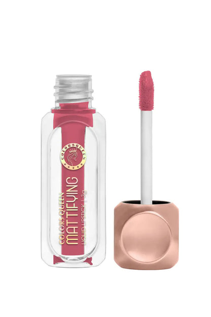 Colors Queen Mattifying Non Transfer Matte Liquid Lipstick - 3g (Po-ppy)