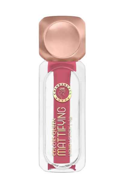 Colors Queen Mattifying Non Transfer Matte Liquid Lipstick - 3g (Po-ppy)