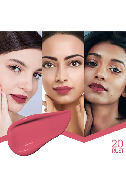 Colors Queen Mattifying Non Transfer Matte Liquid Lipstick - 3g (Rust)