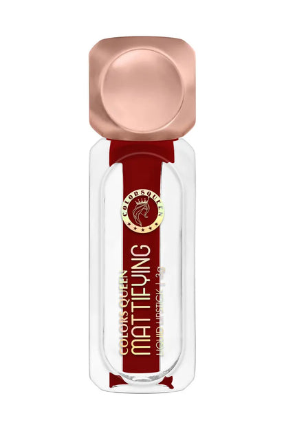 Colors Queen Mattifying Non Transfer Matte Liquid Lipstick - 3g (Maroon)