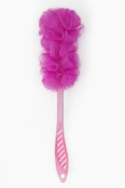 Vivin Long Handle Bath Body Brush Loofa and Shower Sponge (Charm Pink) - Pack Of 1
