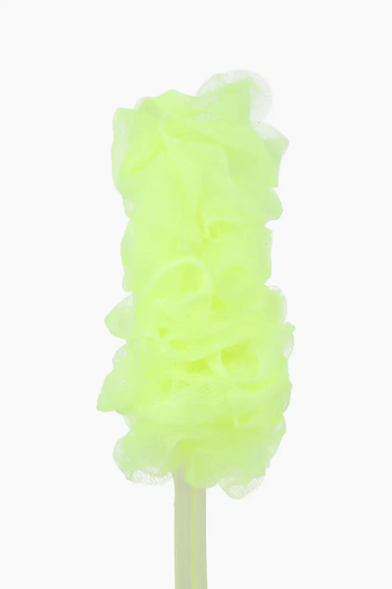 Vivin Luxury Long Handle loofah - Yellow (Pack of 1)